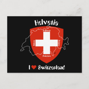 I love Switzerland Postkarte