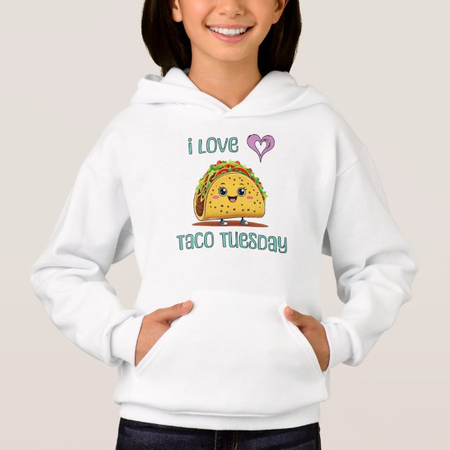 I Love Taco Tuesday Hoodie (Vorderseite)