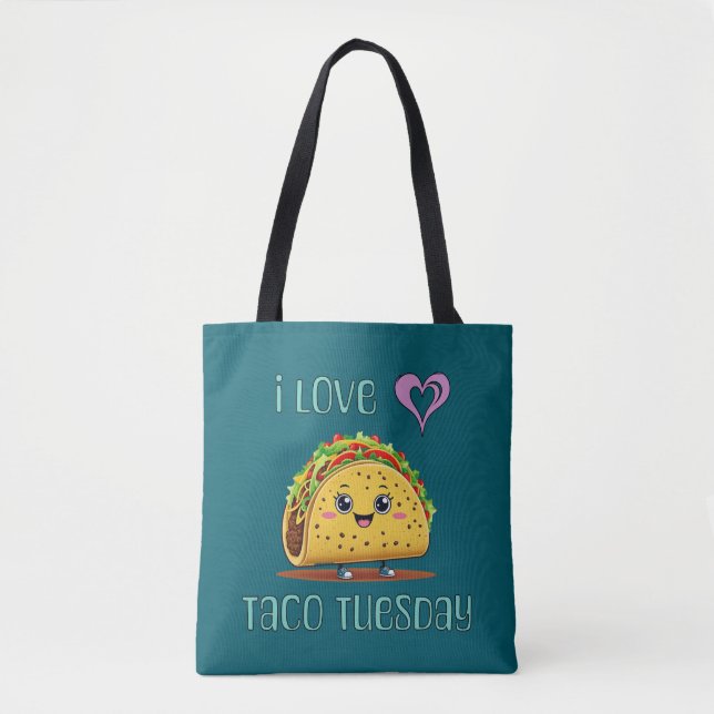 I Love Taco Tuesday Tasche (Vorderseite)