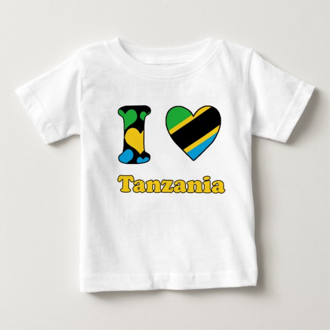 I love Tanzania Baby T-shirt (Vorderseite)