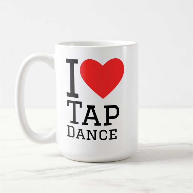 I love tap dance kaffeetasse (Links)