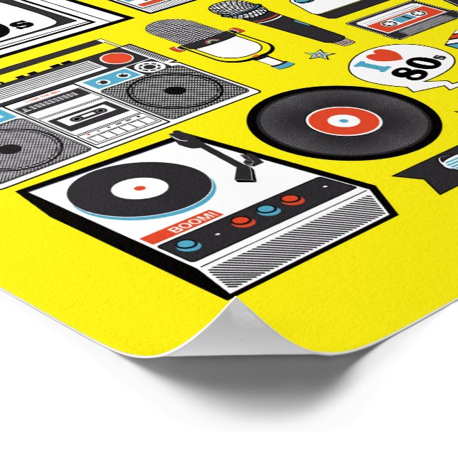 I Love the 80's Poster (Ecke)