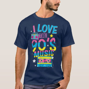 I Love The 90's Music Vintage Musician Funny Music T-Shirt
