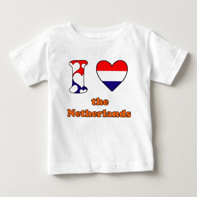 I love the Netherlands Baby T-shirt (Vorderseite)