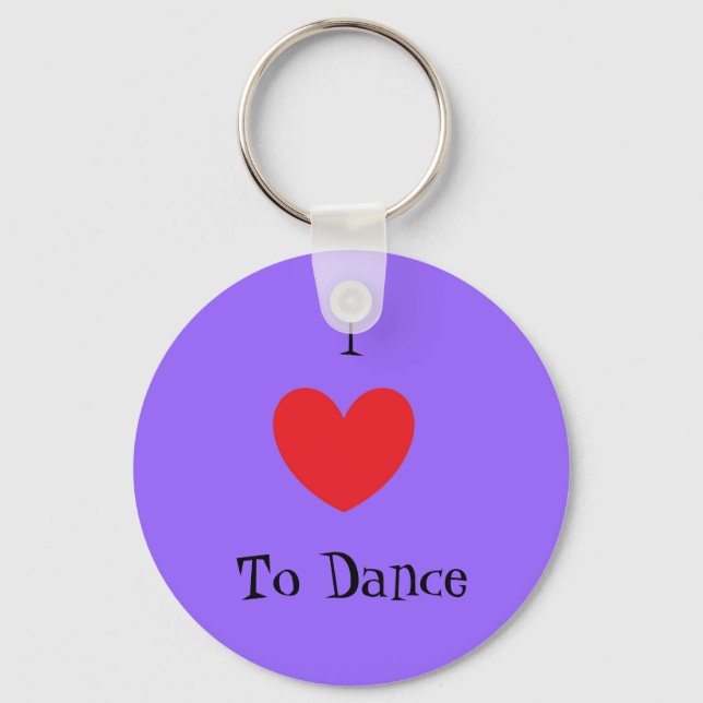 I Love To Dance, Keychain Schlüsselanhänger (Vorderseite)