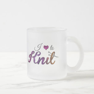 I love to Knit Mattglastasse