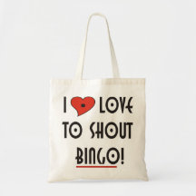 I Love to Shout Bingo