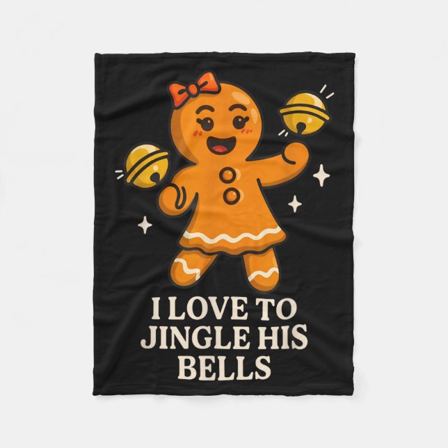 I Love To Stuff Her Stocking Matching Jingle His B Fleecedecke (Vorderseite)