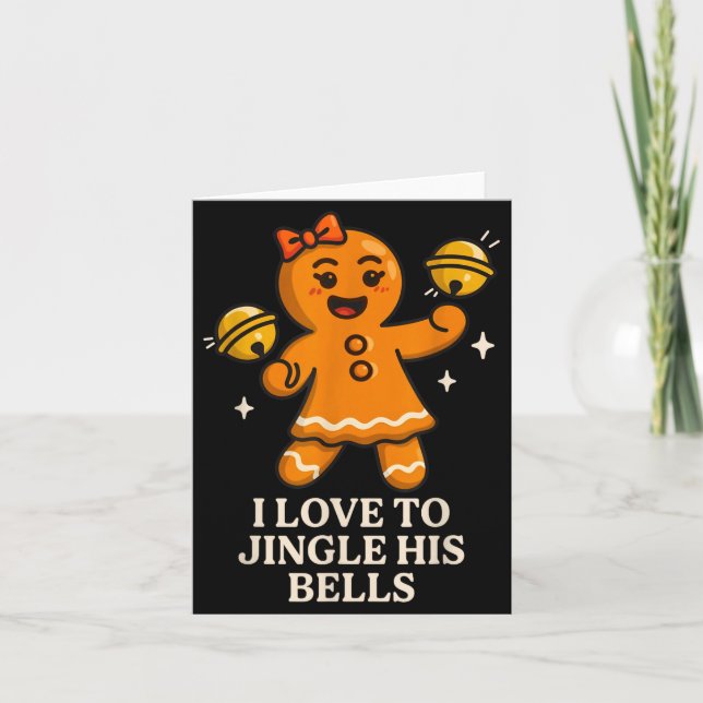 I Love To Stuff Her Stocking Matching Jingle His B Karte (Vorderseite)