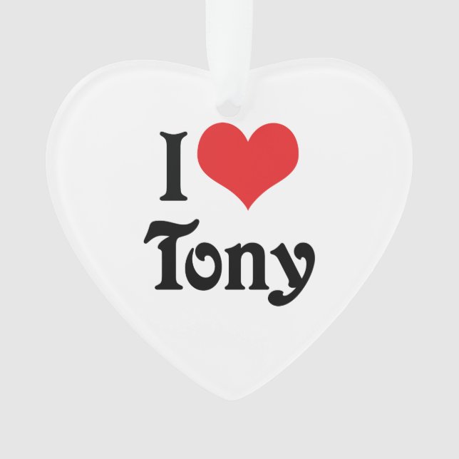 I Love Tony (devant)