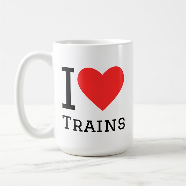 I love trains kaffeetasse (Links)