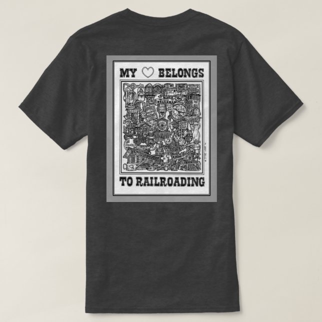 I Love Trains T-Shirt (Design dos)