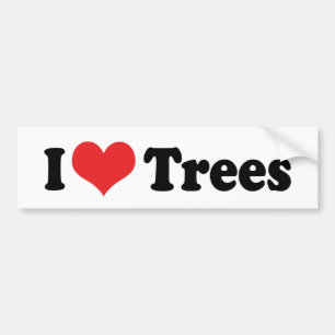 I Love Trees Bumper Sticker