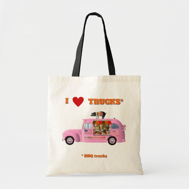 I Love Trucks (BBQ Trucks) Sac fourre-tout (Devant)