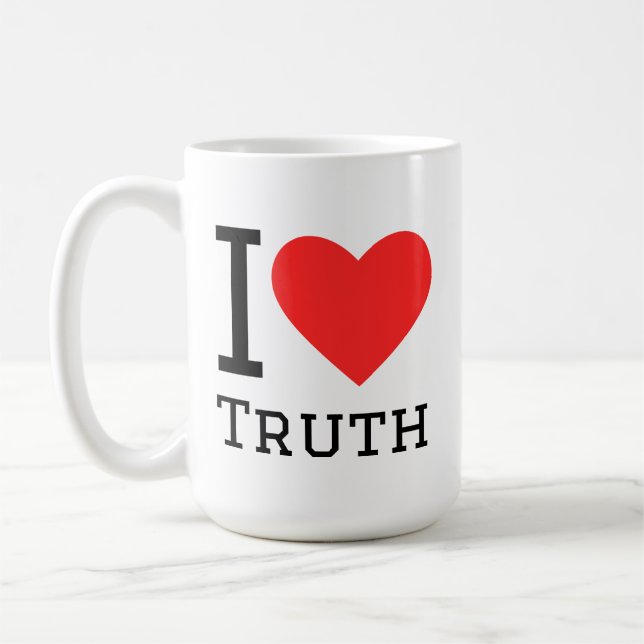 I love truth square sticker kaffeetasse (Links)