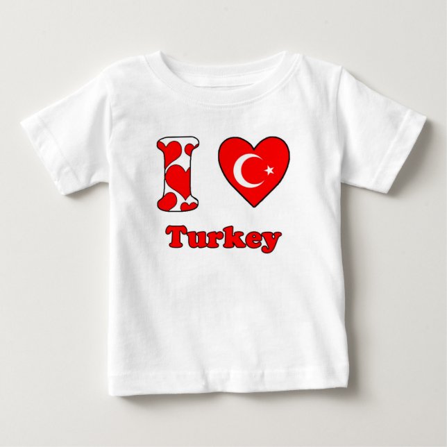 I love Turkey Baby T-shirt (Vorderseite)