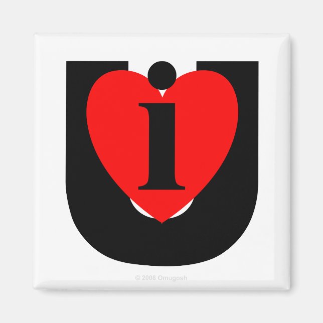 I Love U - Magnet (Devant)