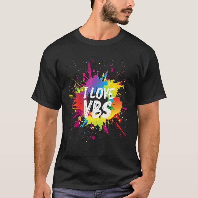I Love Vbs Tees Crew Vacation Bible School Paint S (Vorderseite)