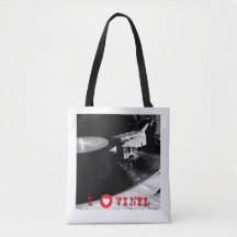 I Love Vinyl sac fourre-tout