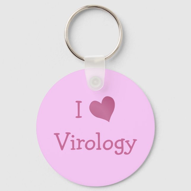I Love Virology Schlüsselanhänger (Vorderseite)