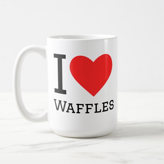 I love waffles kaffeetasse (Links)