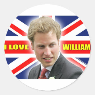 I Love William Runder Aufkleber