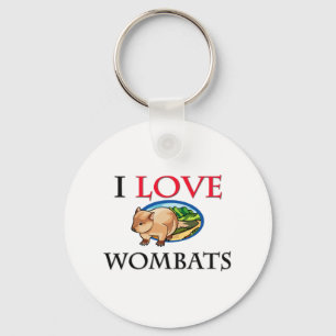 I Love Wombats Schlüsselanhänger