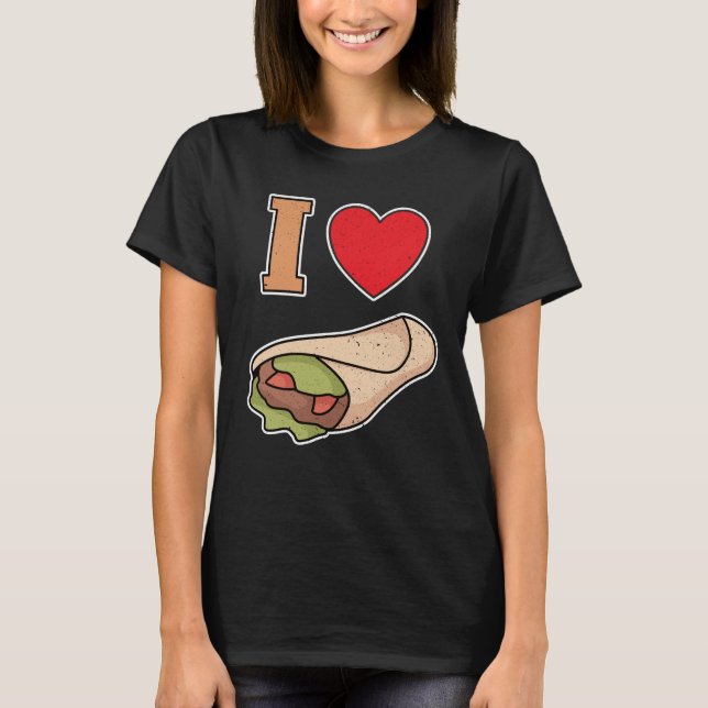 I love wraps T-Shirt (Vorderseite)
