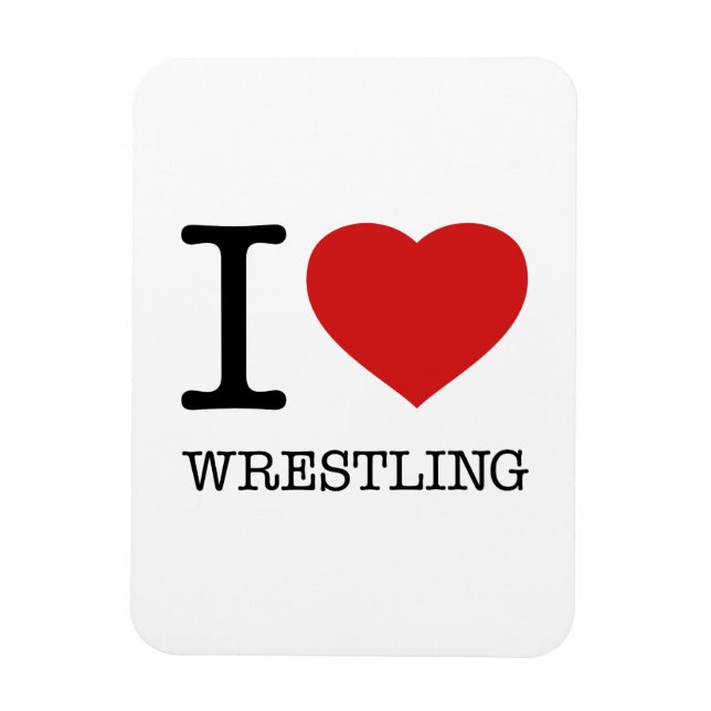 I LOVE WRESTLING MAGNET (Vertikal)