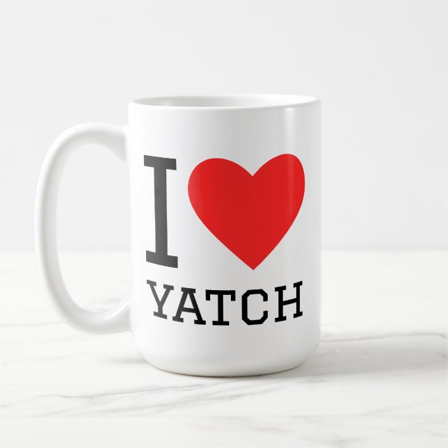 I love yatch kaffeetasse (Links)