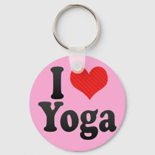 I Love Yoga Schlüsselanhänger