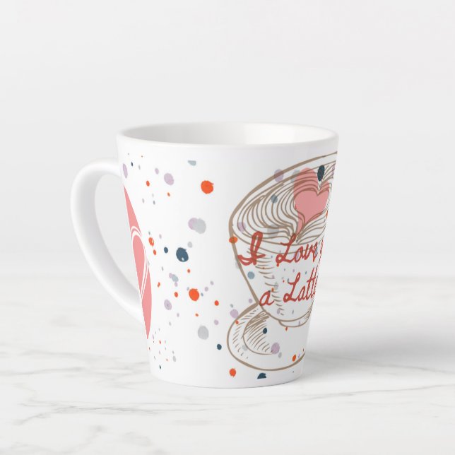 I love you a latte mug latte mug  milchtasse (Linke Ecke)