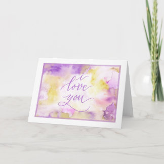 “I love you” anytime card Dankeskarte