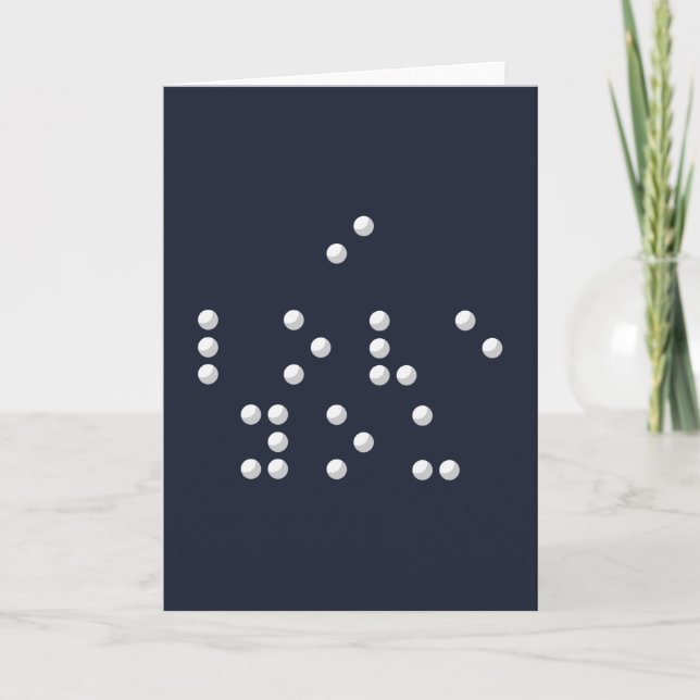 I love you (Braille) Karte (Vorderseite)