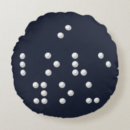 I love you (Braille) Rundes Kissen