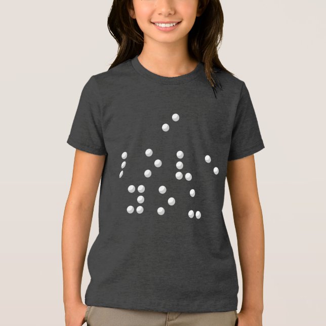 I love you (Braille) Tri-Blend Shirt (Vorderseite)
