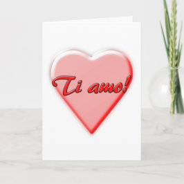 I Love You card, Italian Karte