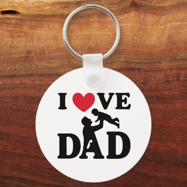 i love you dad schlüsselanhänger (Vorderseite)