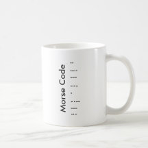 "I Love You" (dans Morse Code) Mug