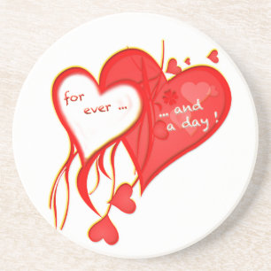 I LOVE YOU FOR EVER AND A DAY HEART GETRÄNKEUNTERSETZER