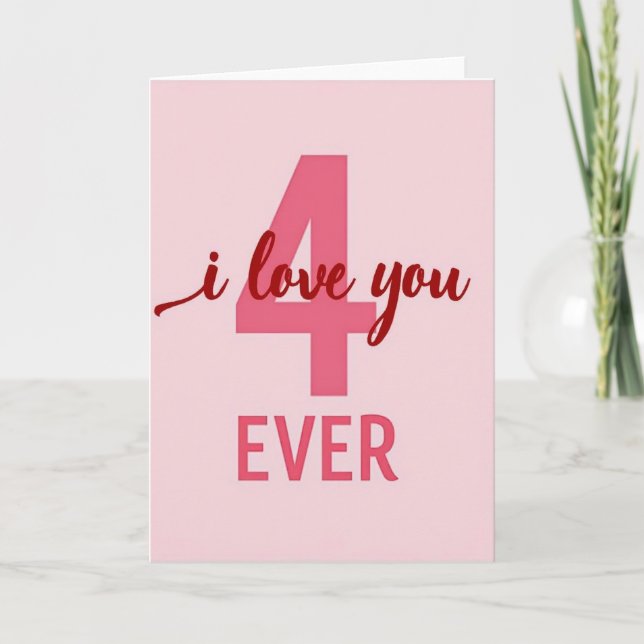 I Love You Forever Card Karte (Vorderseite)