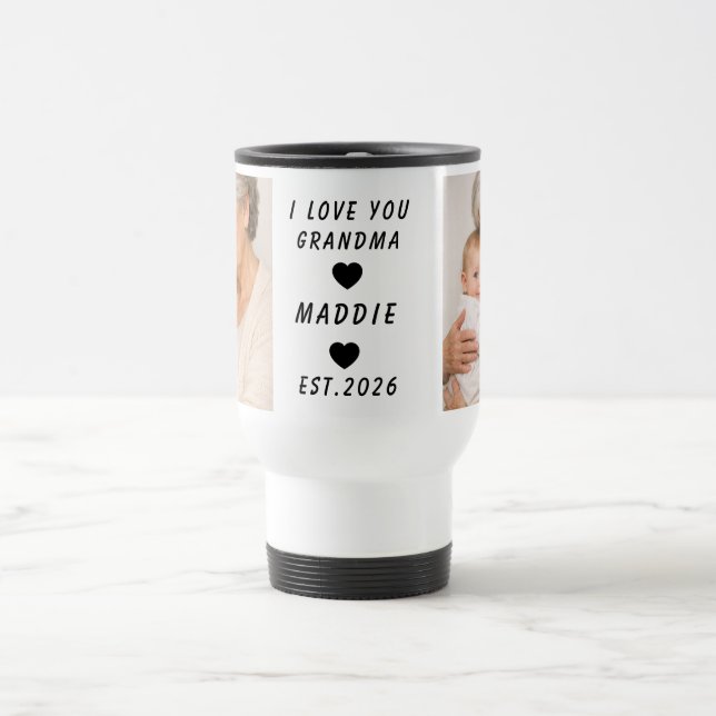 I Love You Grandma | Grandparents Day Reisebecher (Mittel)