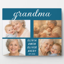 I Love You Grandma Photo Plaque | Grandparents Day