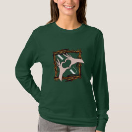 I Love You Hand Sign Heart Art Long Sleeve T-Shirt