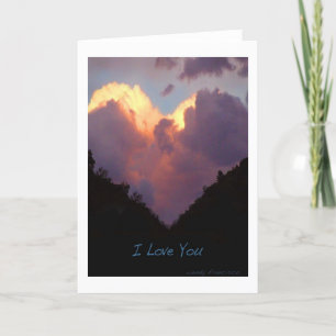 I Love You, Heart Cloud Karte
