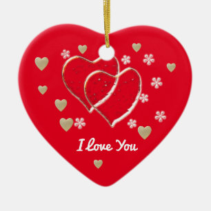 I love you keramik ornament