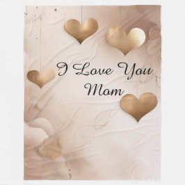 I Love You Mom Fleecedecke