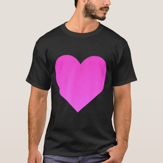 I Love You Nk Purple Heart Valentines Day Emotico  T-Shirt (Vorderseite)