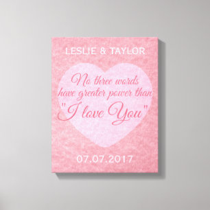"I LOVE YOU" noms personnalisés et impression de t