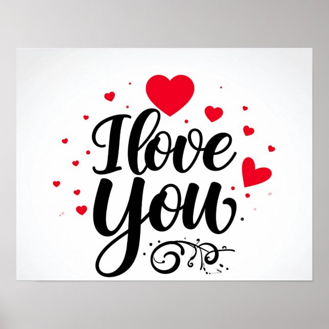 i love you poster (Vorne)